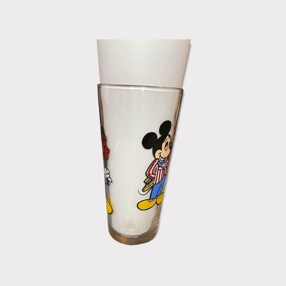 1978 Pepsi Drinking Glass Mickey Mouse with Roses and Minnie - Picture 2 of 6